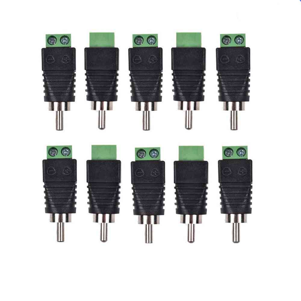Bnc Connectors Male Rca Plug