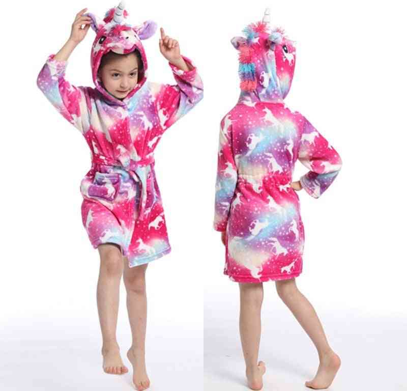 Unicorn Hooded For, Baby Rainbow Bath Sleepwear