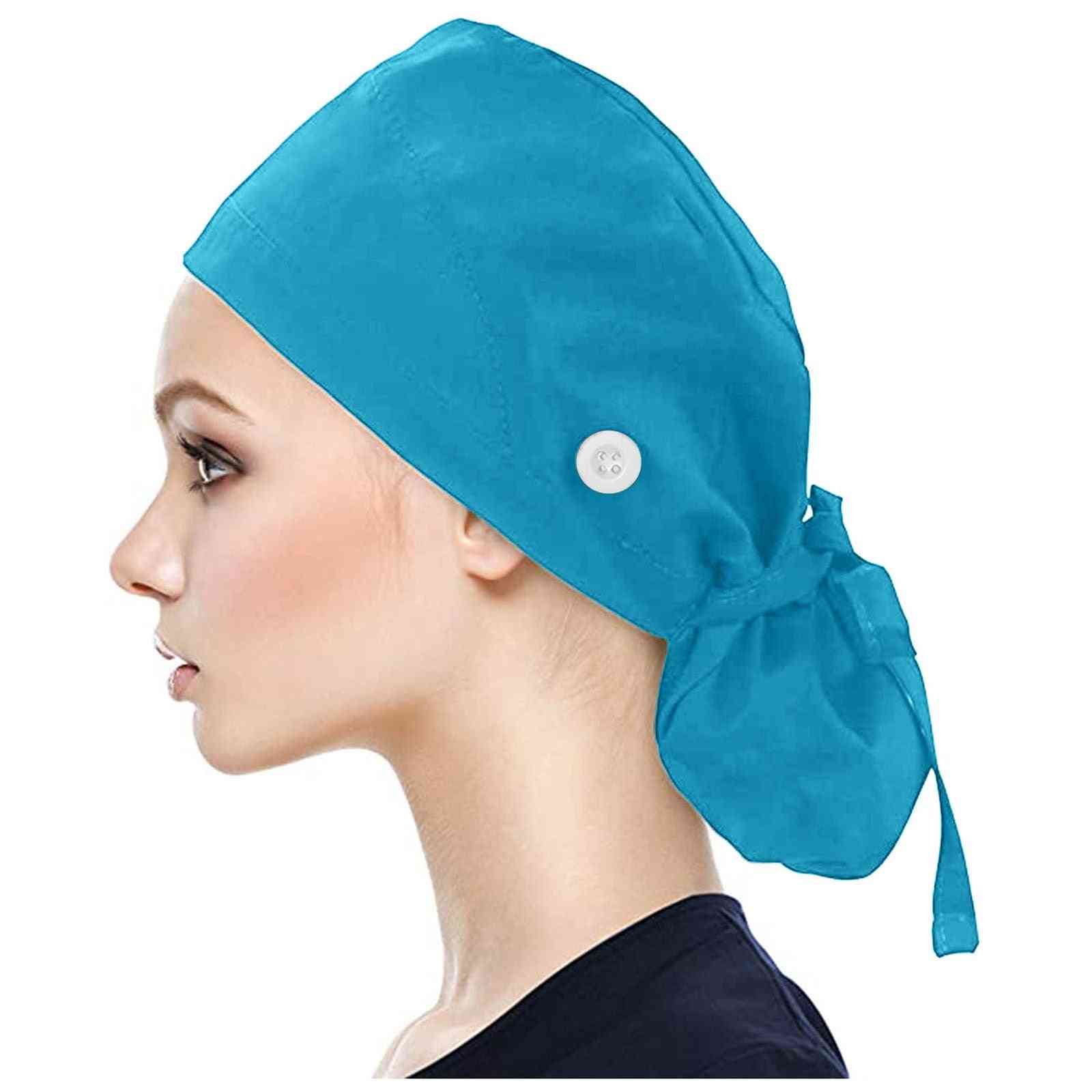 Unisex Surgical Cap, Women Long Hair Scrubs Anti-dirty Hats