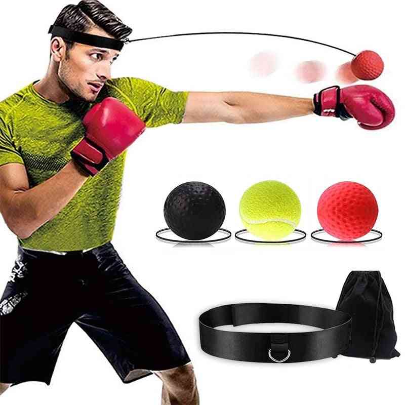 Boxing Reflex Speed Punch Ball - Eye Training Set Stress Gym Boxing - Thai Exercise