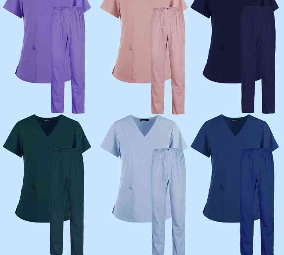 Elasticity Pet Clinic Nurse Workwear Nursing Scrubs Women Uniforms