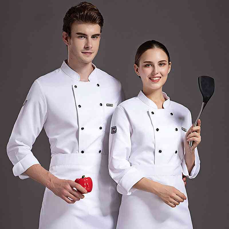 Food Service Long Sleeve Chef Jacket For Adults - Men