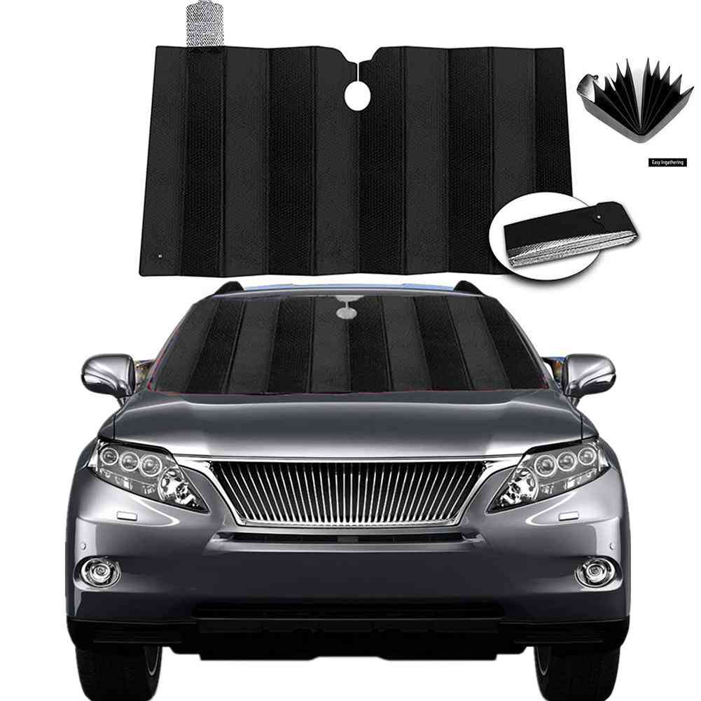 Front Windshield Shade Foil Accordion Folding Auto Sunshade / Protector