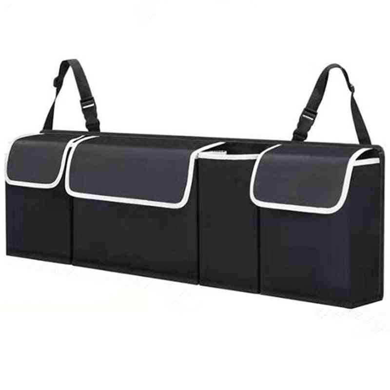 Høj kapacitet justerbar bil opbevaringsboks bagsæde 4 taske bagagerum organisator