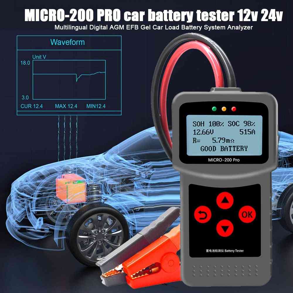 Bilbatteri tester gel automotive load batteri system analysator