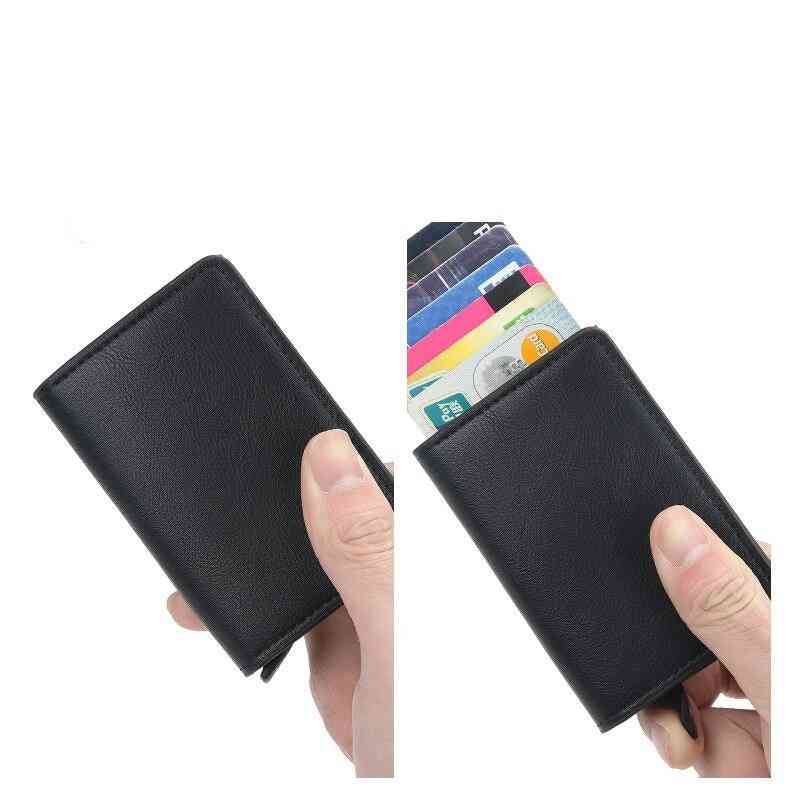Aluminium metall kredit företag minikort plånbok för vuxna - män / kvinnor
