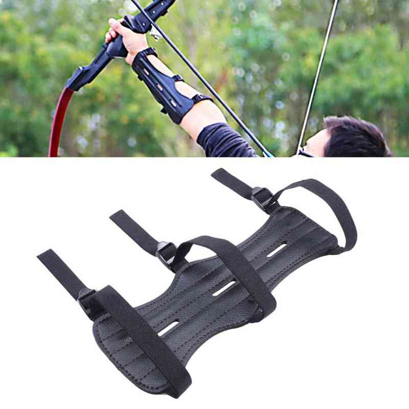 Adjustable- Bow Arrow, Leather Archery, Arm Guard, Protection Equipment