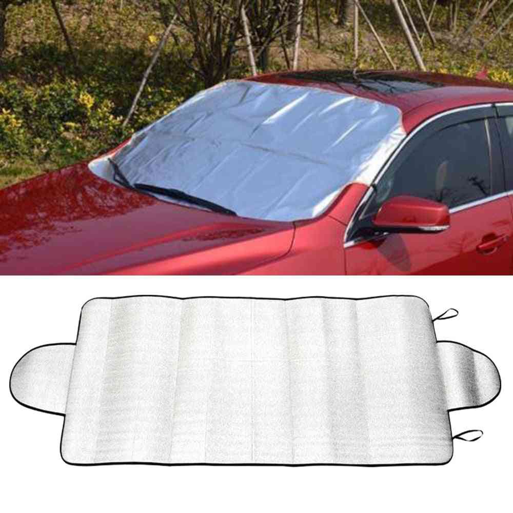 Car- Front Rear Windshield, Snow Ice Protector, Sun Visor Shade Cover