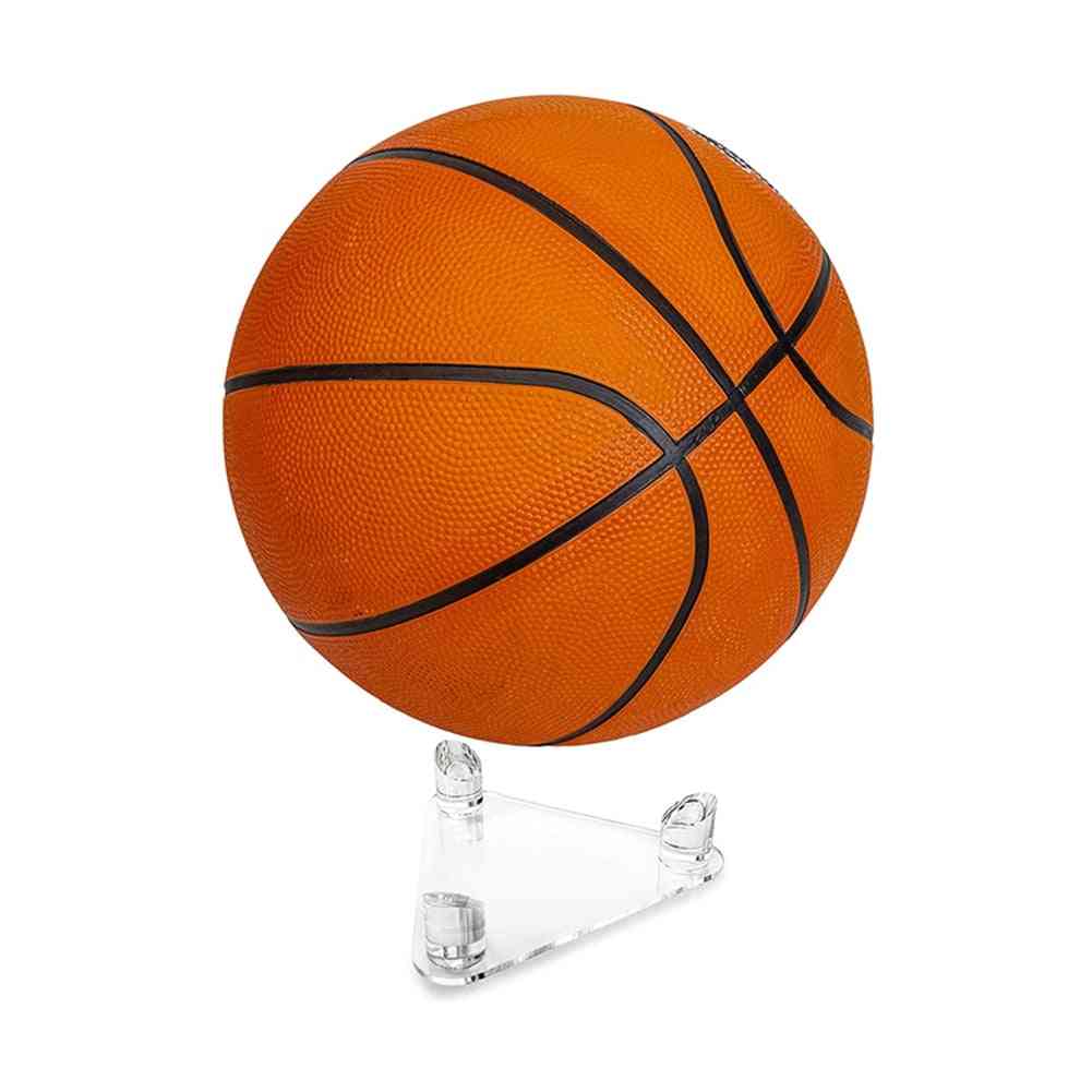Acrylic- Triangle Display, Ball Stand Holder For Basketballs