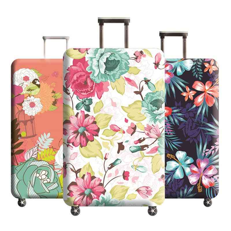 Flower Pattern Luggage Protector Suitcase Elastic Protective Covers