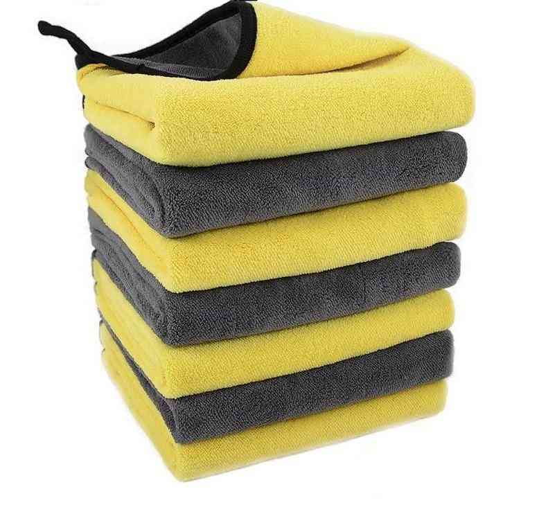 Double Layer Extra Soft Micro Fiber Wash Towels For Car