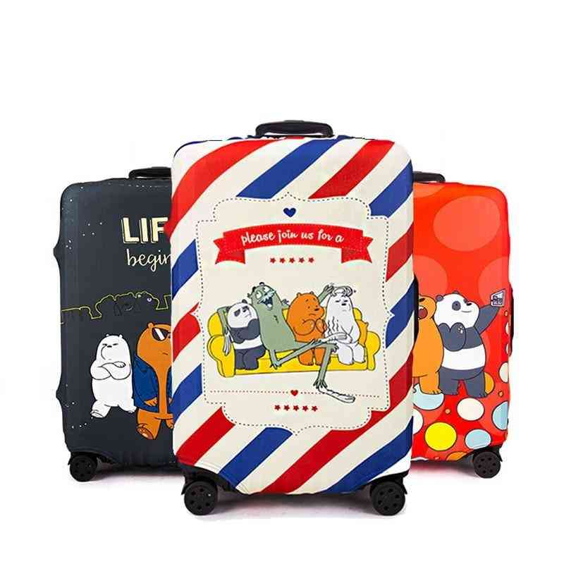Cartoon Bear Pattern- Luggage Elastic Protector Covers