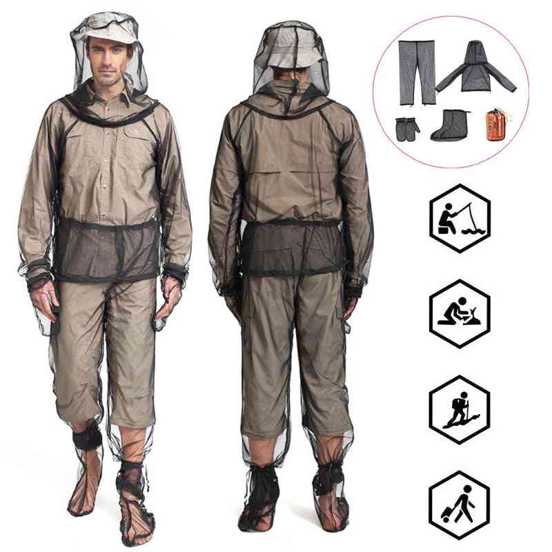 Mosquito-proof Suit, Outdoor Fishing Adventure Insect-proof Clothing Set
