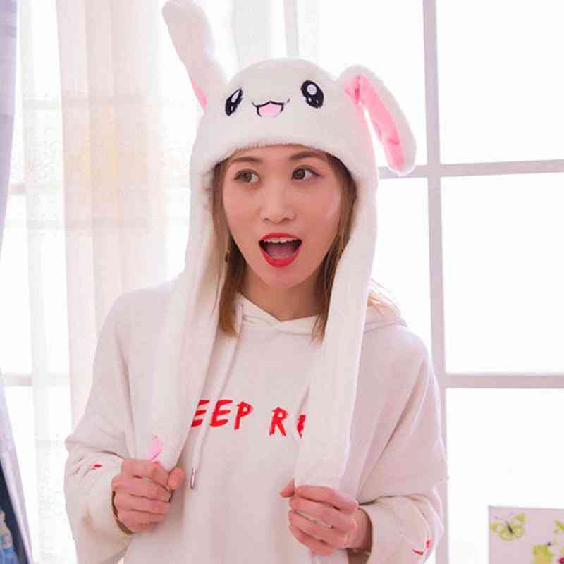 Rabbit Ear Moving Jumping Hat With Lamp