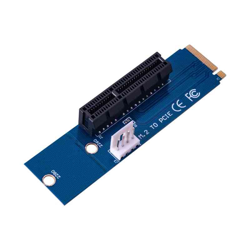 4x 1x Slot Riser Male To Female Pcie Multiplier Card Adapter