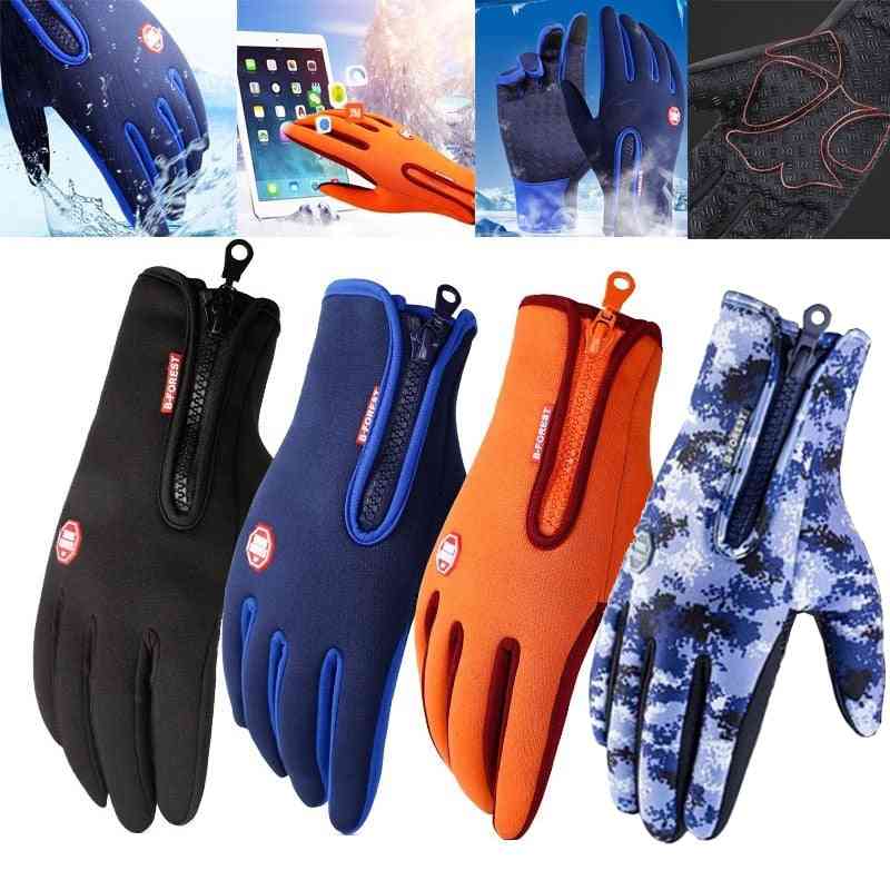 Cycling Touch Screen Waterproof & Splash-proof Windproof Gloves / Women