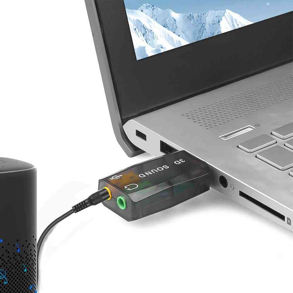 External Usb Audio Adapter Speaker For Laptop