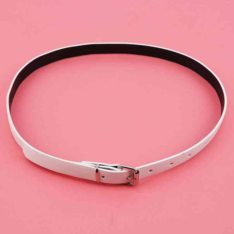 Child Waistband Classic Color Leisure Waist Strap, Pu Leather Belts