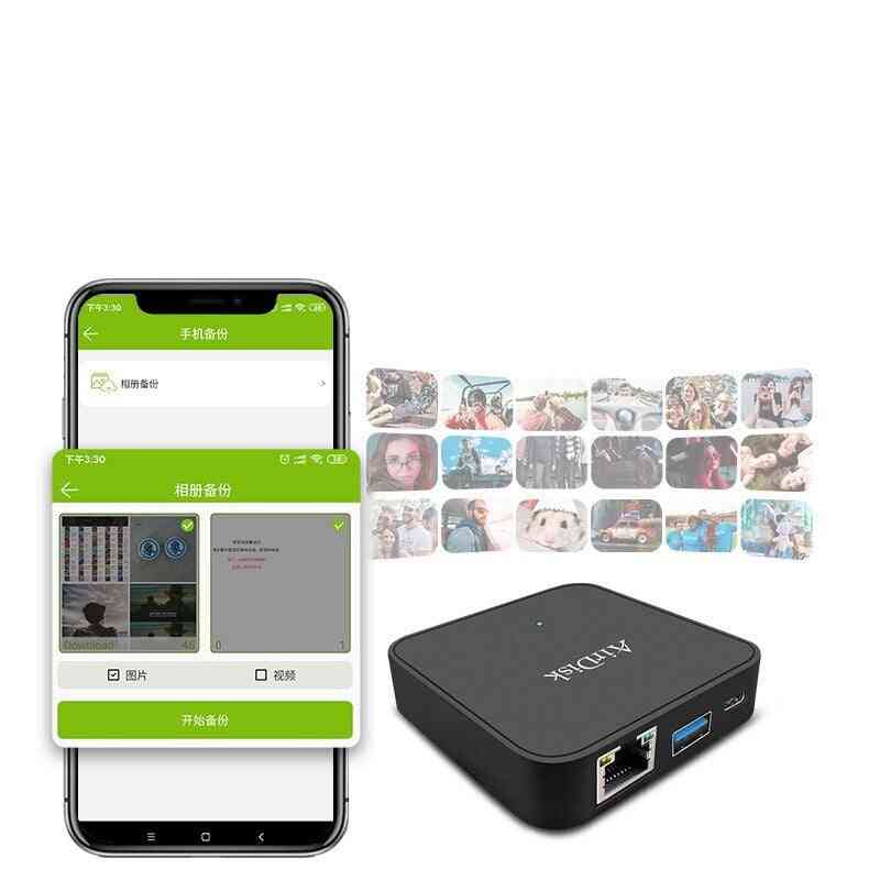 Smart Network Cloud Storage Multi-person Sharing Mobile Hard Disk Box