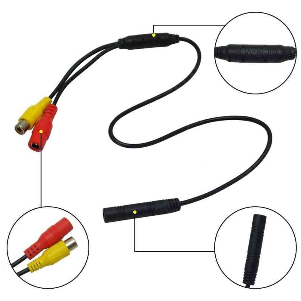 4-pin Male Connector To Rca Wire Power Harness Adapter