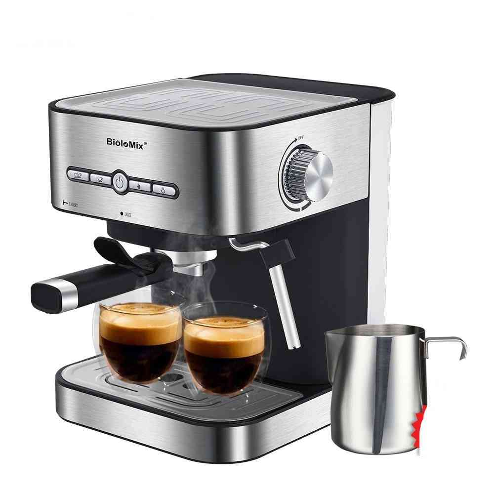 Coffee Machine With Milk Cafeteria Hot Water Steam