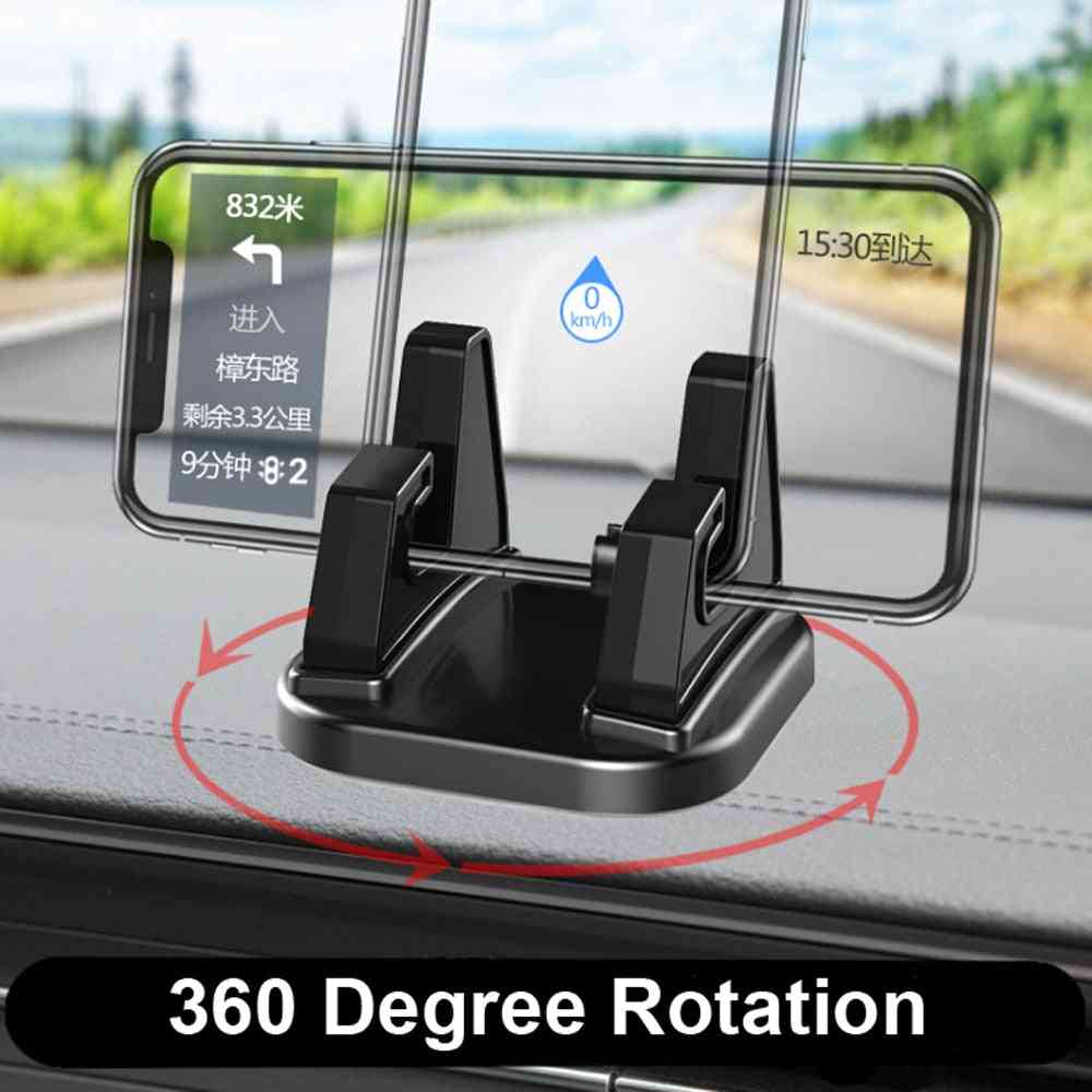 360-graders rotasjon, holder til mobiltelefon, dashbord-stativ
