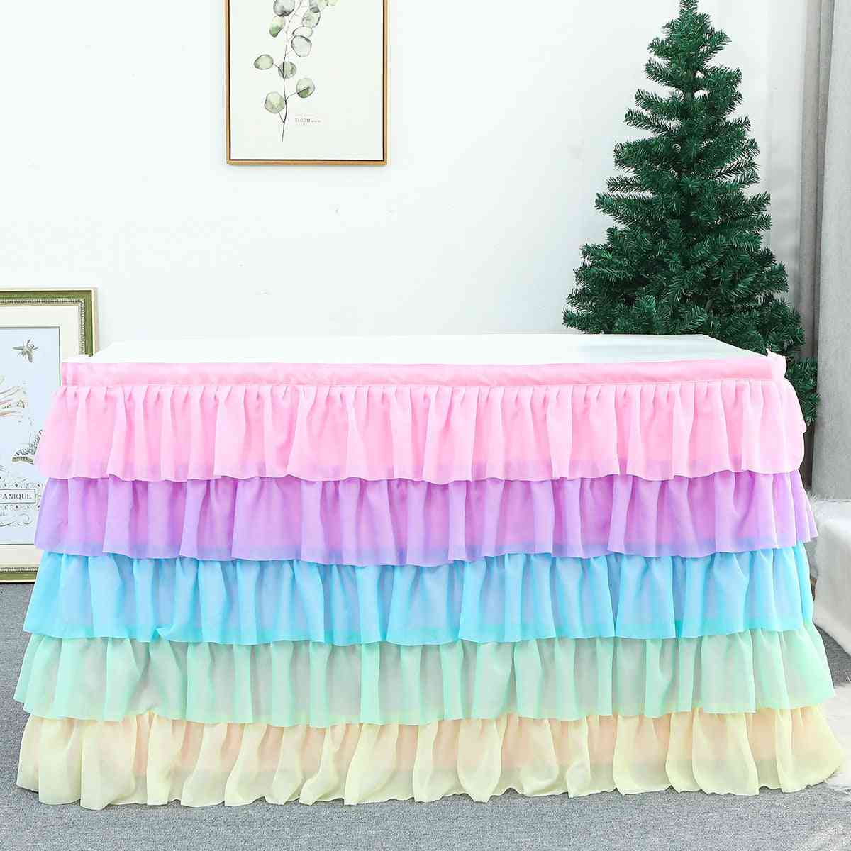 Tutu Tulle Table Skirt Cover