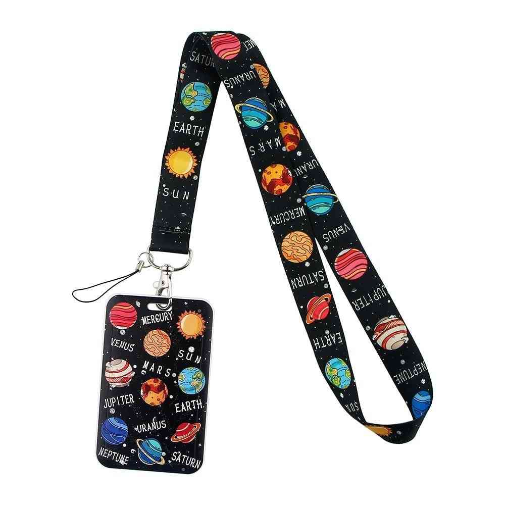 Space planets kreative badges id-kort lanyards