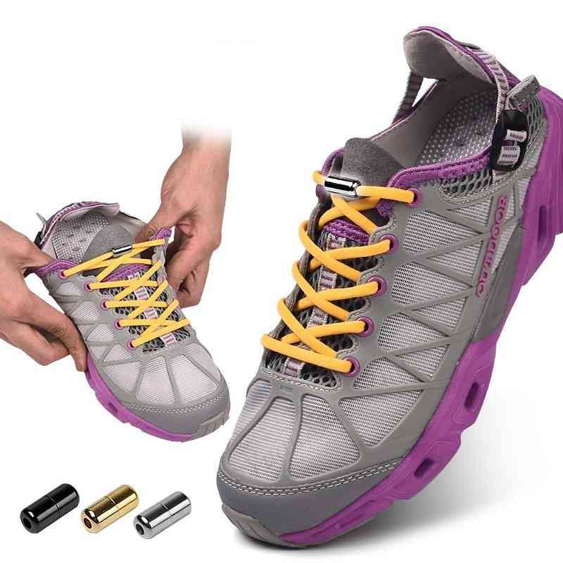Nye halvcirkel snørebånd elastisk låsende snørebånd sko snørebånd