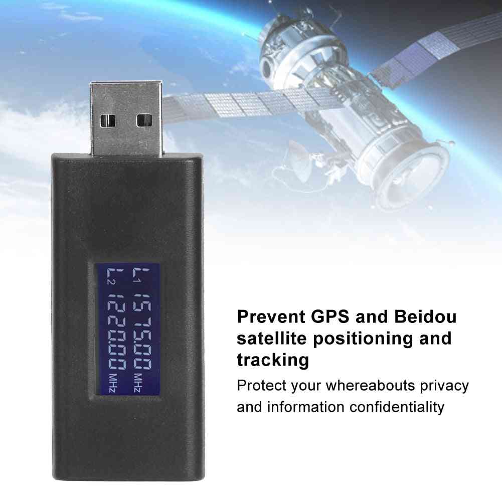 Car Usb Gps Signal Interference Blocker Shield  Privacy Protectionanti Tracking Stalking For Vehicles With Gps Portable Black