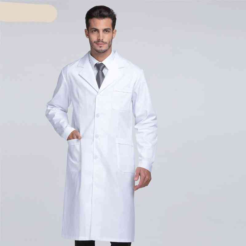 Unisex White Slim Doctor Nurse Uniform