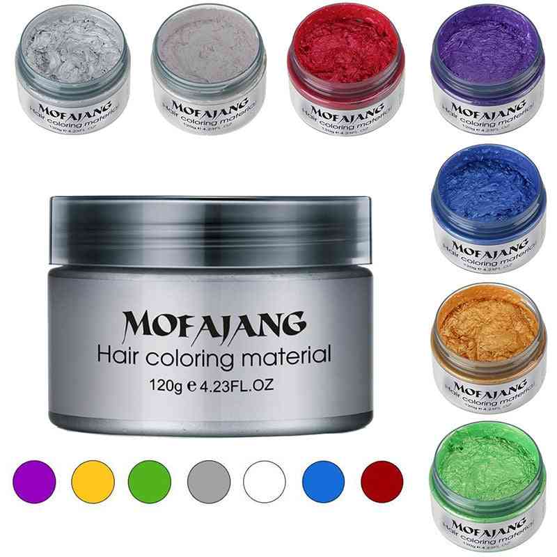 One-time Diy Mud Molding 7 Colors Hair Color Wax
