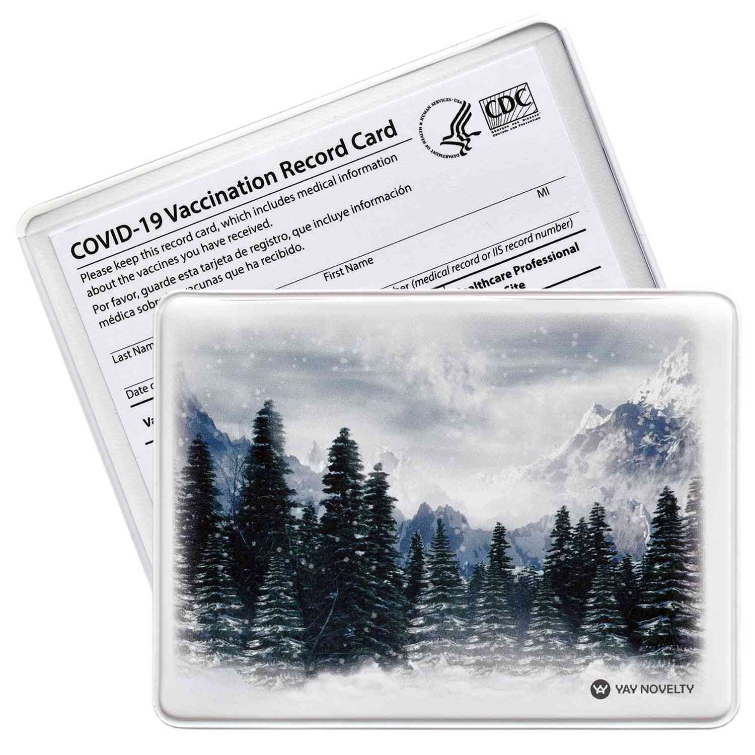 Vaccination Card Protector - Evergreen