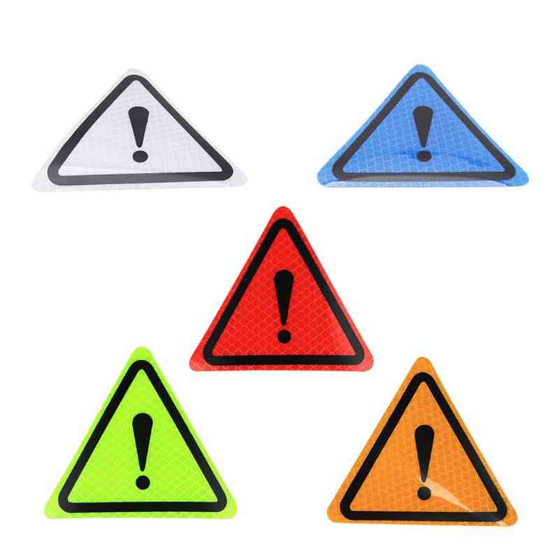 Universal Reflective Stickers Car Triangle Warning Label
