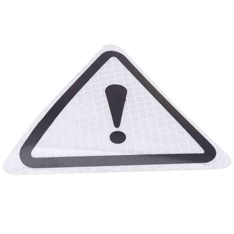 Universal Reflective Stickers, Car Triangle Warning Label