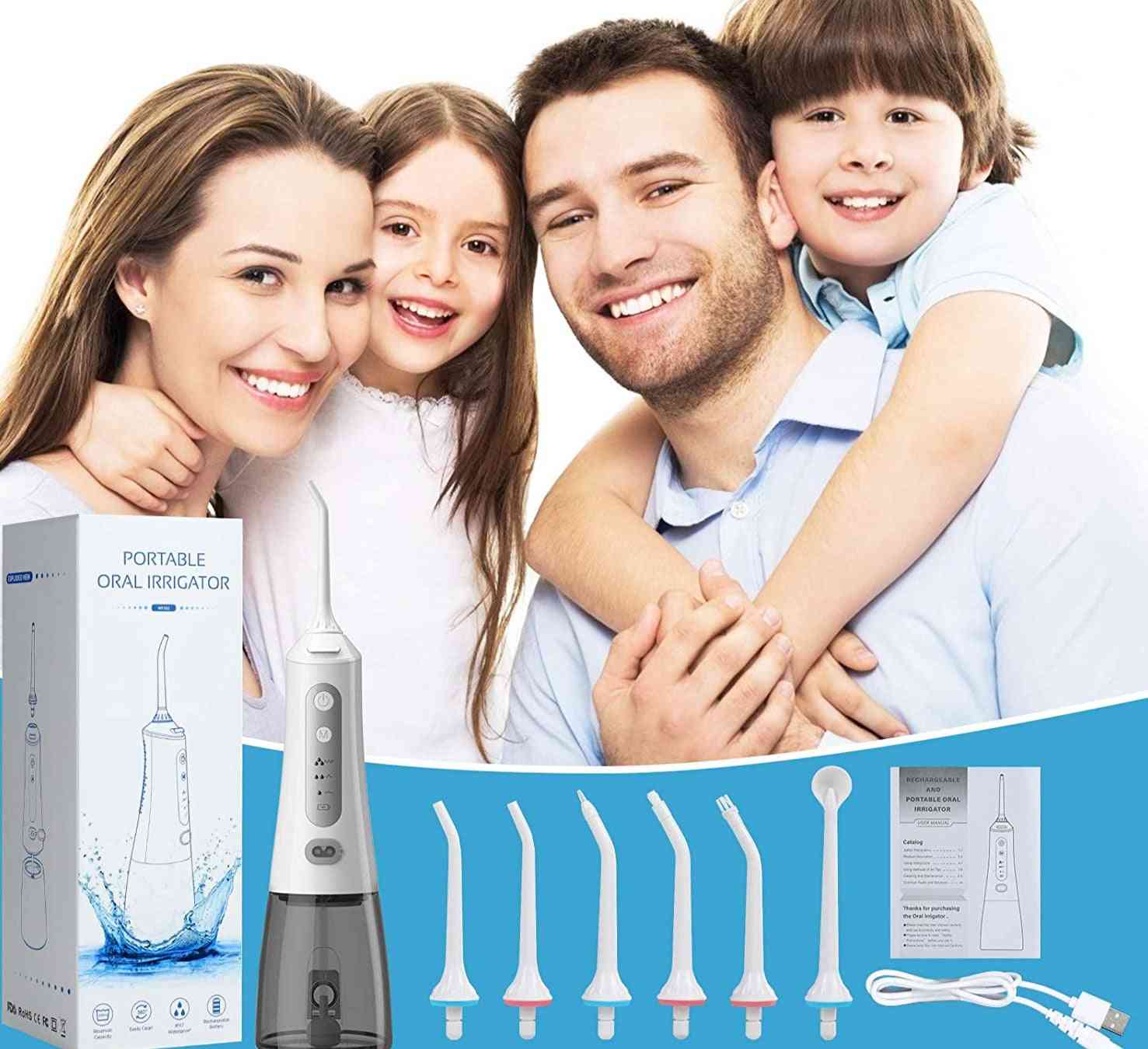 Usb Rechargeable Cordless Oral Irrigator Water Dental Flosser