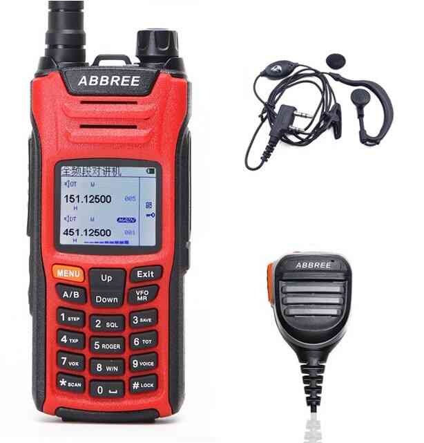 Ar-f6 walkie talkie politibånd lcd farve