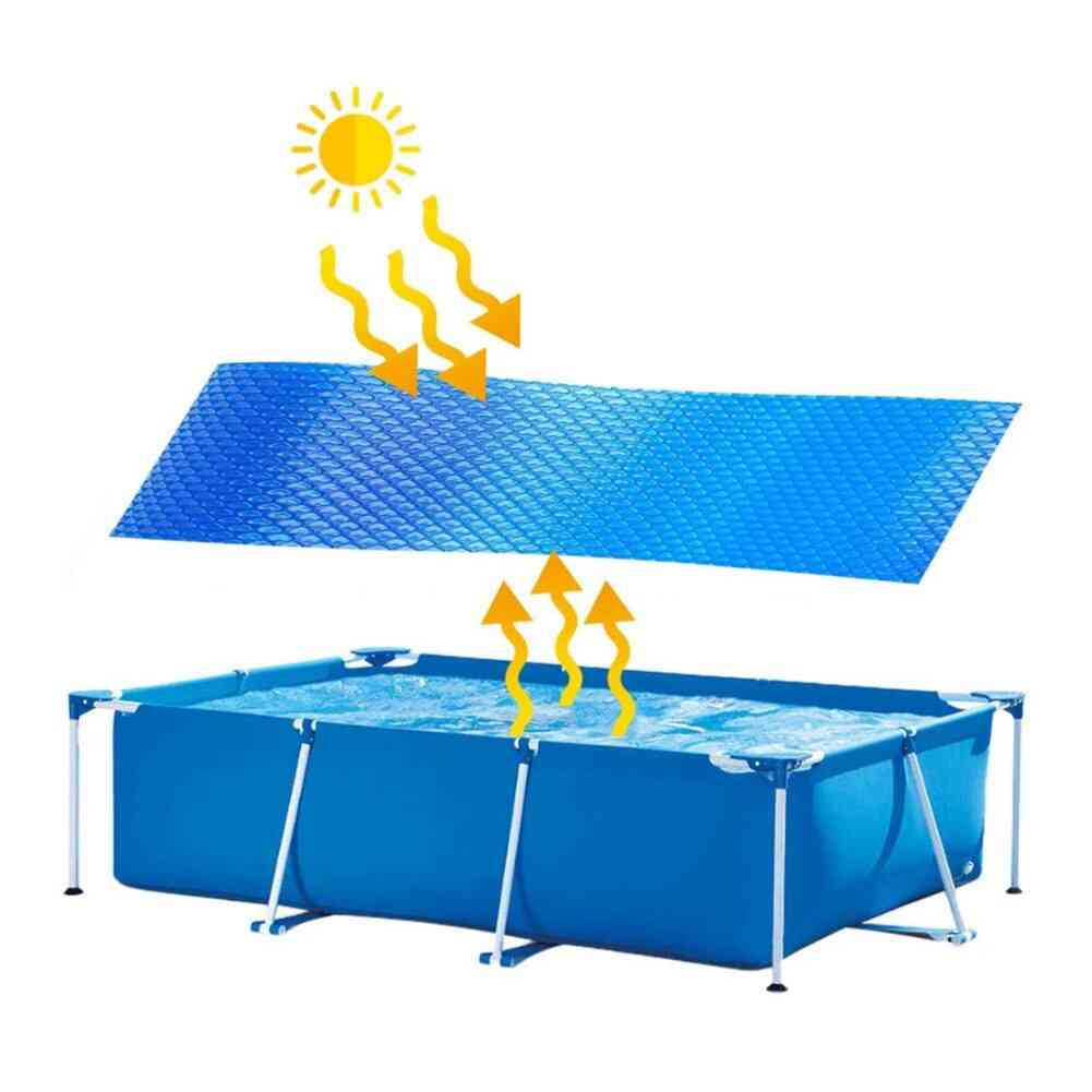 Solar Tarpaulin Rectangular Swimming Pool Protection Cover Heat Insulation Film