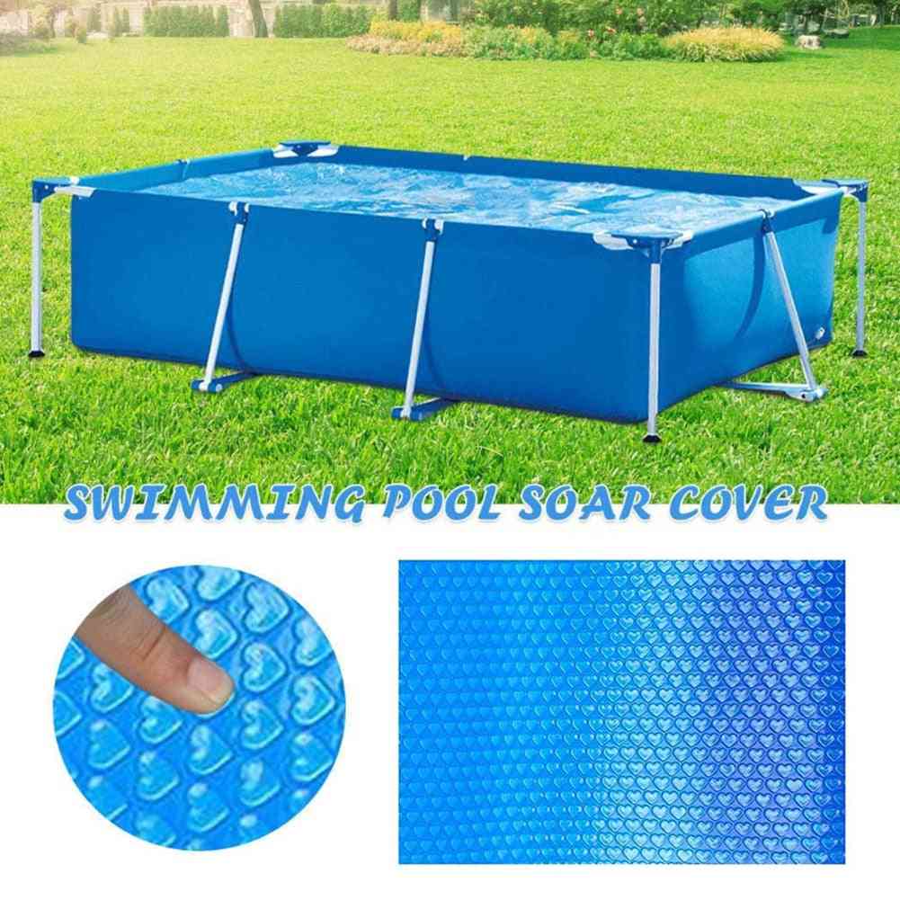 Solar Tarpaulin Rectangular Swimming Pool Protection Cover Heat Insulation Film