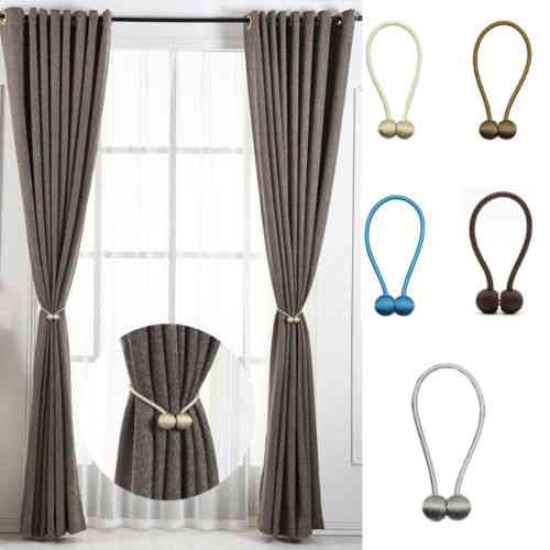 Magnetic Pearl Ball Curtain Tiebacks Clips