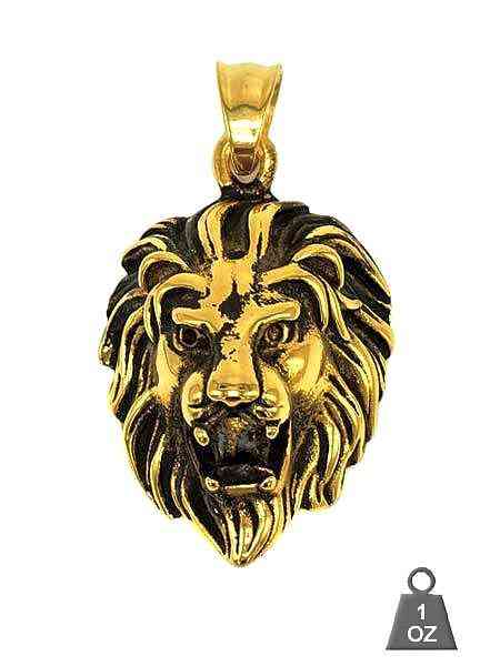 Stainess Steel Lion Pendant