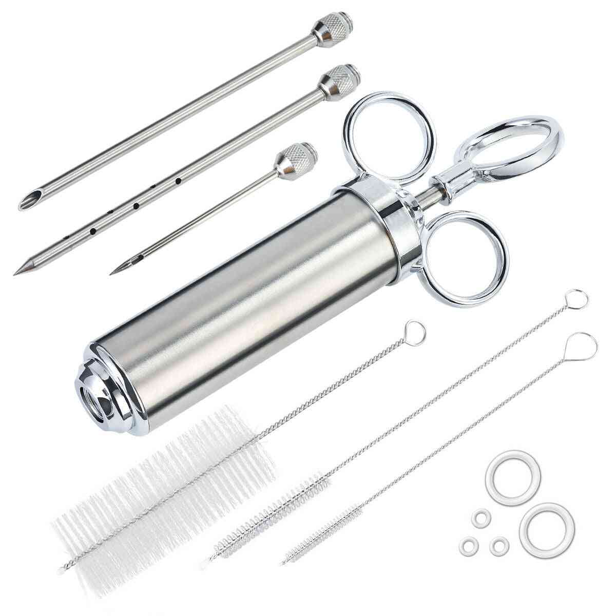 Stainless Steel Meat Marinade Injector Kit