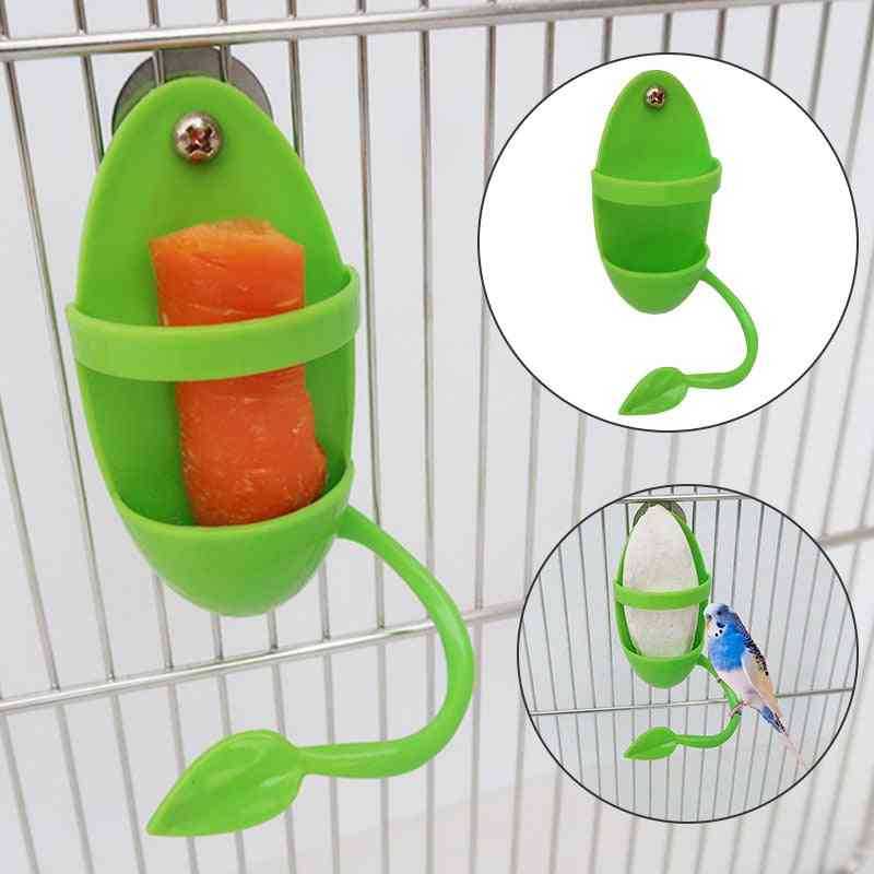 Pets Parrots Feeders Plastic Food Holder Feeding On Cage