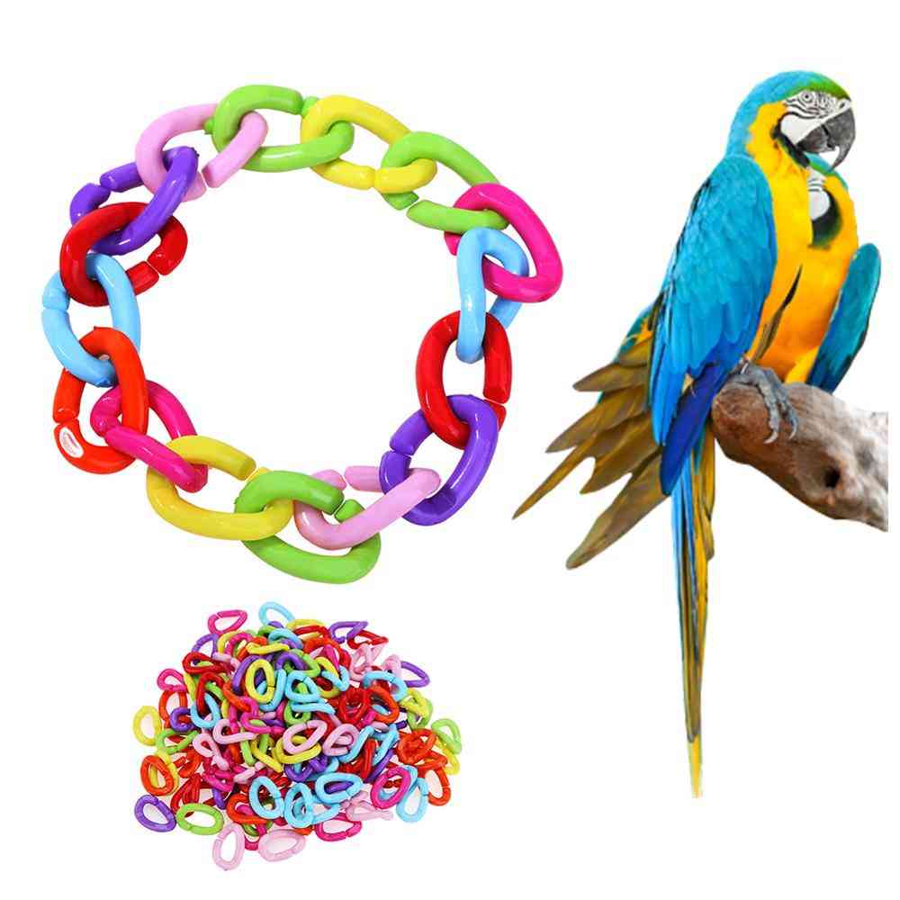 Plastic Parrot C-links Sugar Glider Hooks Chain