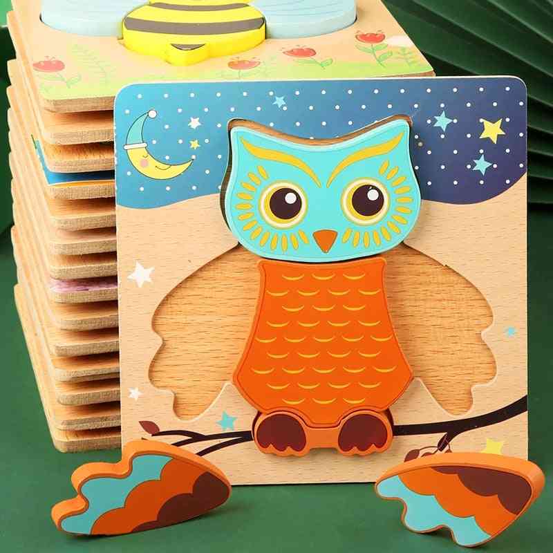 3d Wooden Puzzles Educational Baby Toy