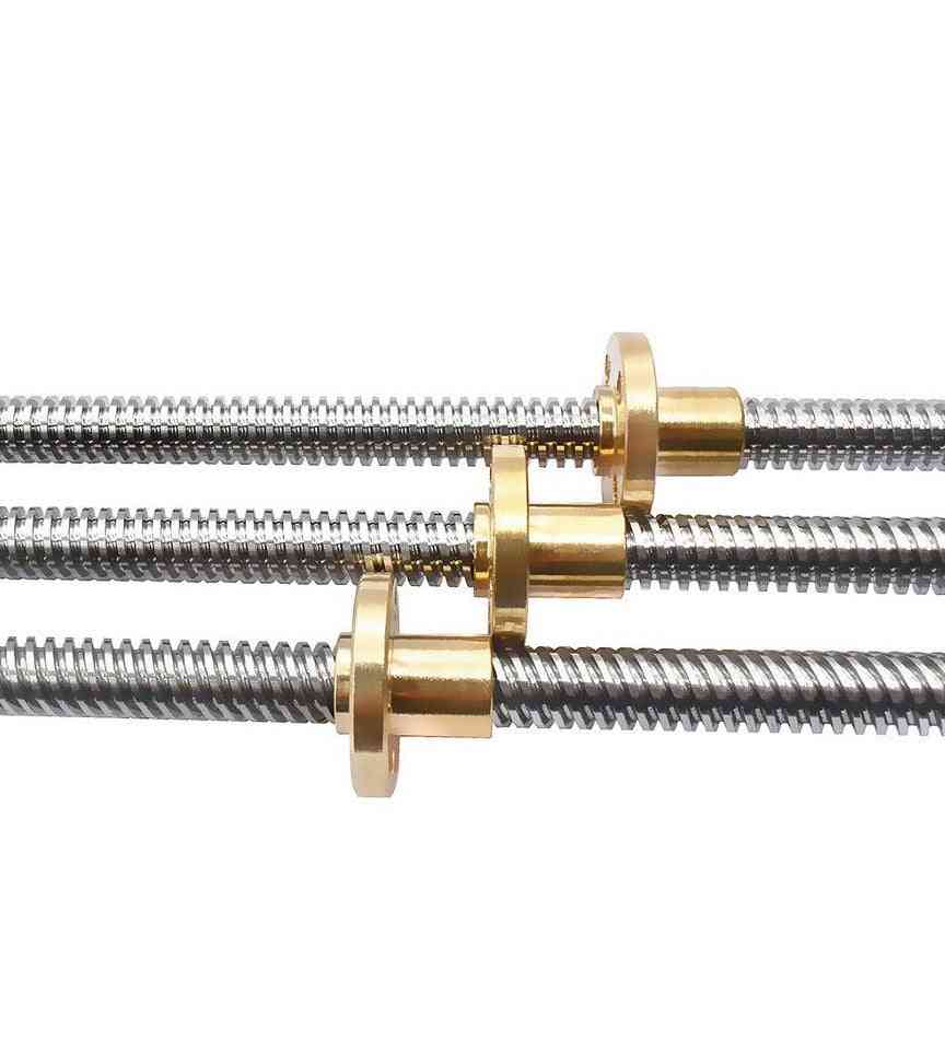 Trapezoidal Spindle Screw With Brass Copper Nuts