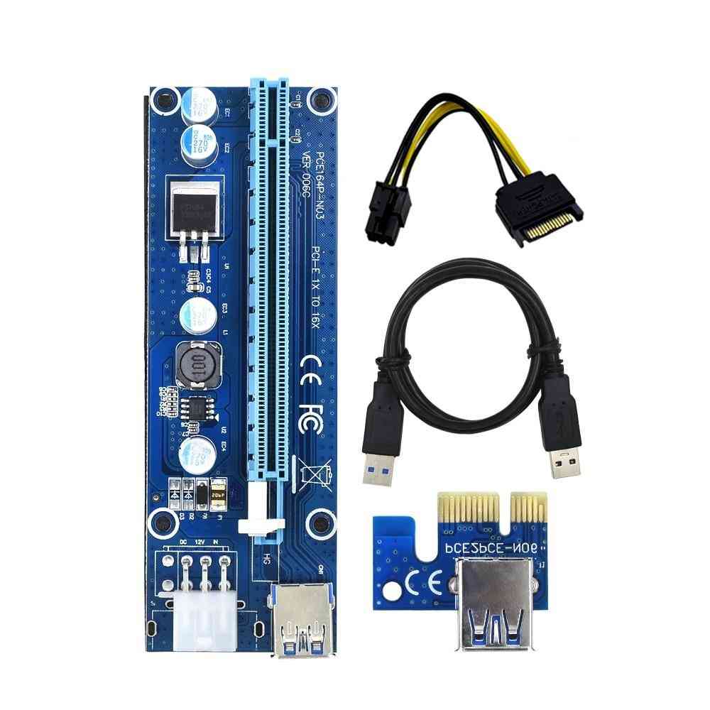 Usb 3.0 Sata To 4pin Molex Adapter Cable Mining Riser For Video Card