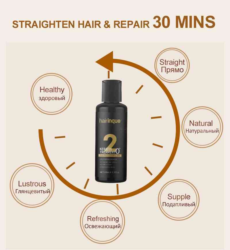 Hair Treatment 0% Keratin For Straightening Repair Smoothing Care