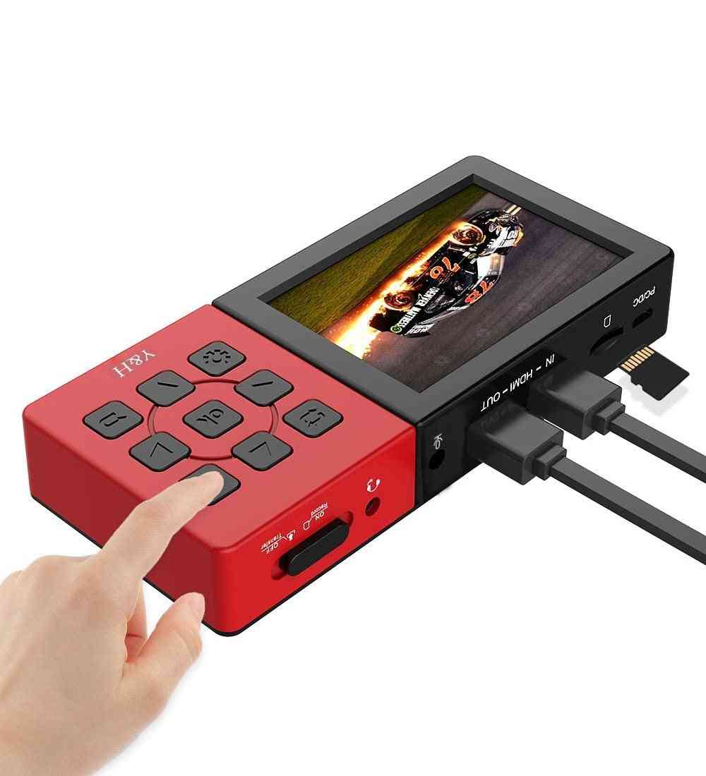 Portable Game Capture Box With Lcd Screen