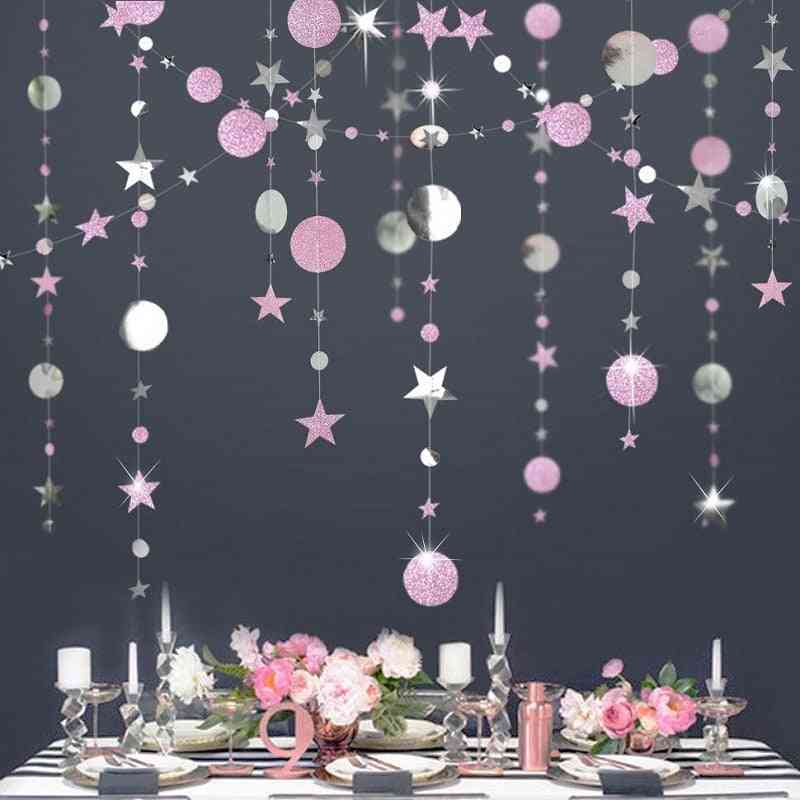 Twinkle Star Paper Merry Christmas Garland